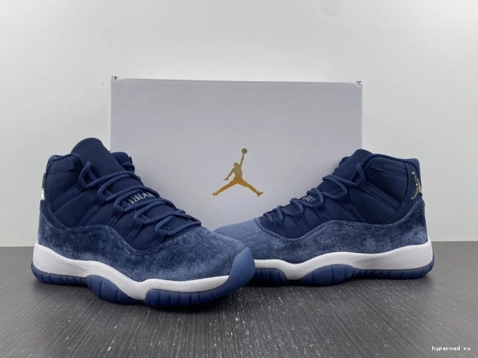 JORDAN 11 WMNS MIDNIGHT AR0715-441 AIR VELVET NAVY 0905